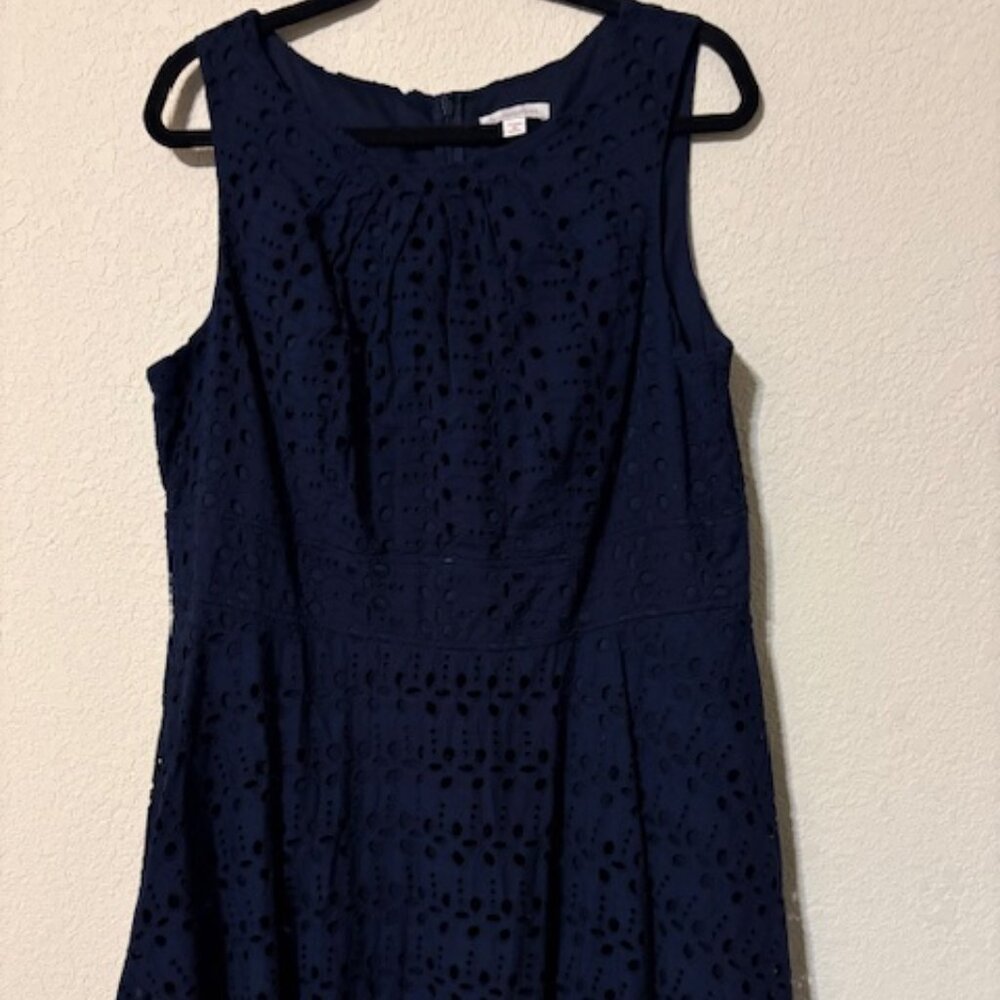 Navy Blue Lace Dress